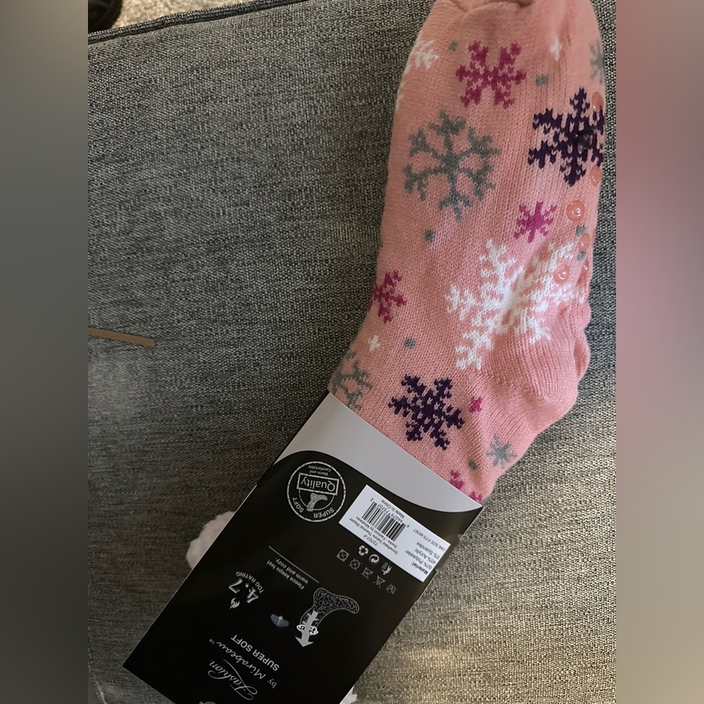 Pink Holiday Socks